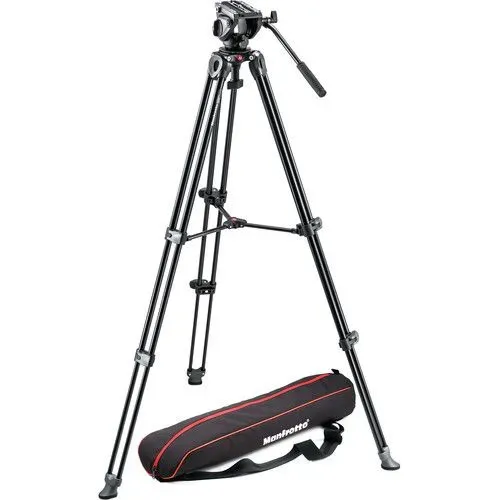 MANFROTTO MVK500AM 500 TWIN ALUMINUM LEG VIDEO TRIPOD SYSTEM