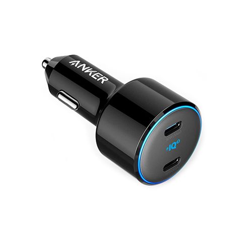ANKER POWERDRIVE+III DUO 48W CAR CHARGER WITH 2 USB-C - BLACK