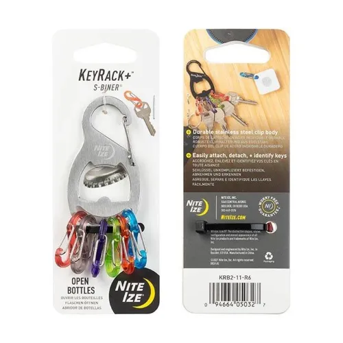 Nite Ize Keyrack+ S-biner - Stainless Steel