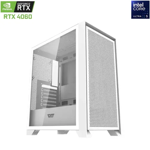 Darkflash Drx70 Intel Core Ultra 5 Rtx 4060 Gaming Pc - White