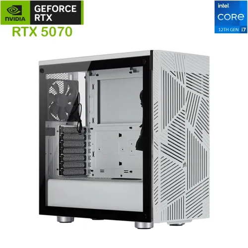 Corsair 275r Airflow Intel Core I7-12th Gen Rtx 5070 12gb Gaming Pc - White