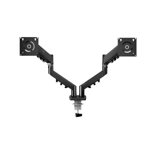 Pawa Double Gas Spring Computer Arm With 360º Rotation - Black