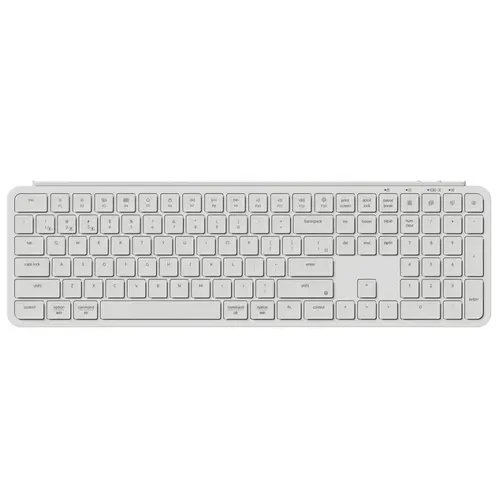 Keychron B6 Pro Full-size Ultra-slim Wireless Zmk Custom Keyboard For Windows & Mac, Arabic / English - White