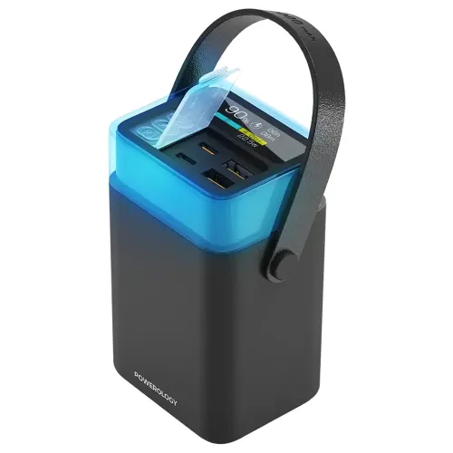 Powerology Halo Beam 40000mah Power Bank Pd 65w - Black