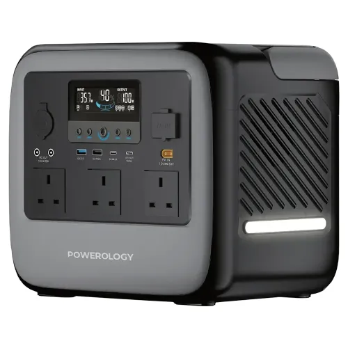 Powerology Pater III Portable Power Station 1200W - Gray