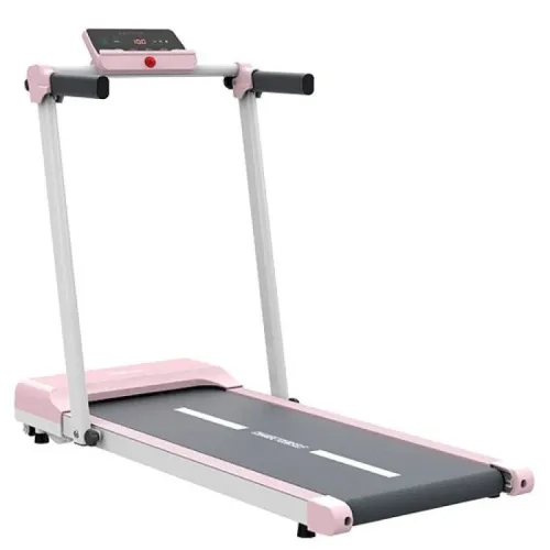 Hsm Smart Foldable Home Treadmill Supports Up To 110 Kg - Pink