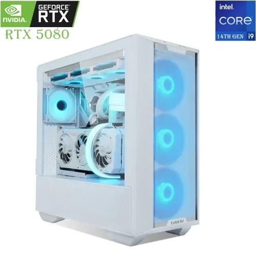 Lian Li Lancool Intel Core I9-14th Gen Rtx 5080 16gb Gaming Pc - White