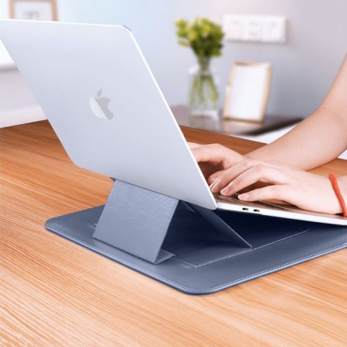Wiwu Alita Skin Pro Portable Slim Stand Sleeve For MacBook Pro 16 inch - Navy Blue