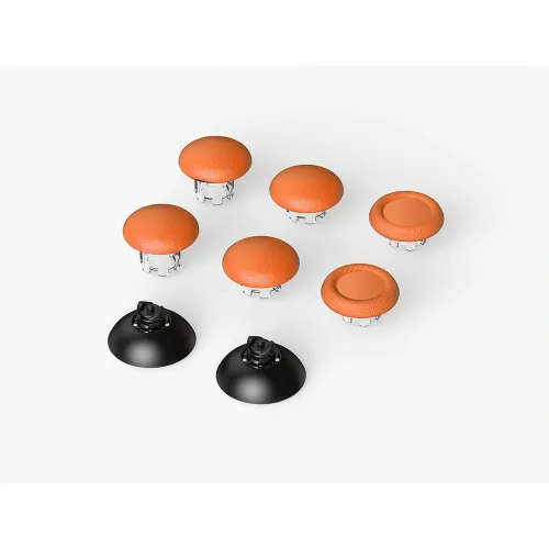 8 In 1 Plastic Joystick Cap & Joystick Base For Original Ps5 Edge Controller - Orange