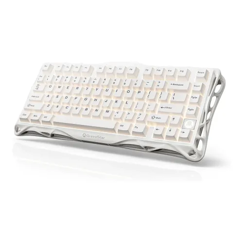 Gravastar Mercury K1 Lite 75% Wireless Mechanical Gaming Keyboard - Snow White (English)