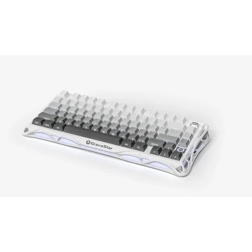 Gravastar Mercury K1 75% Wireless Mechanical Gaming Keyboard - Gradient White (English)