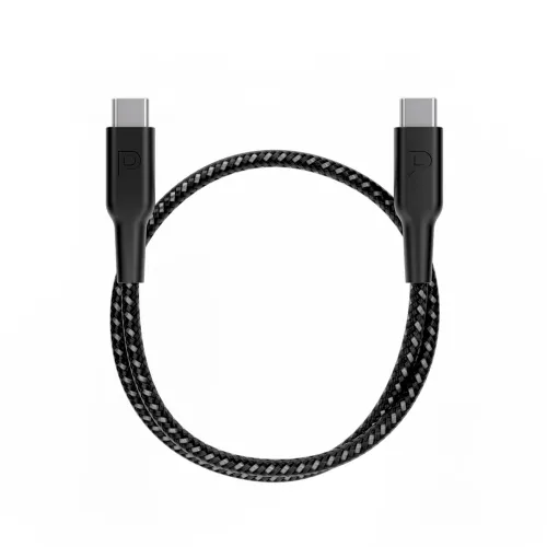 Powerology 60w C-c 30cm V2.0 Cables For Iphone - Black