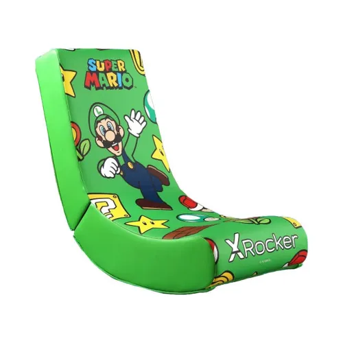 X Rocker Nintendo Video Rockers Luigi Power Up Edition Gaming Chair