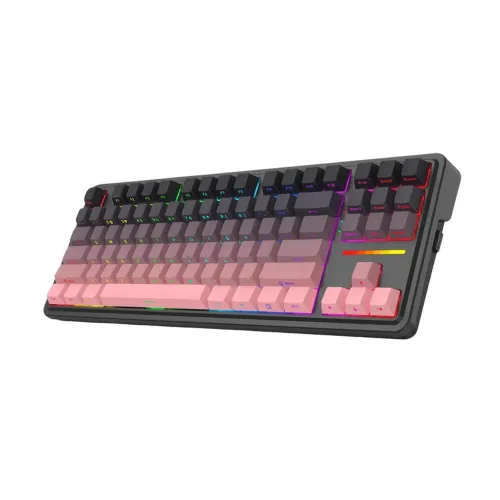 Redragon Antonium Pro K728 3 Modes Connection Backlightning Mechanical Keyboard - Black & Pink