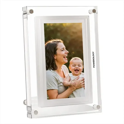 Powerology 10'' Smart Frame Digital Photo Display - White (1Pcs)