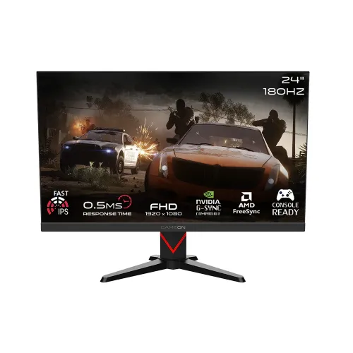 GAMEON GOMM24FHD180IPS Marksman Series 24" FHD, 180Hz, MPRT 0.5ms, HDMI 2.1, Fast IPS Gaming Monitor (Supports PS5) - Black