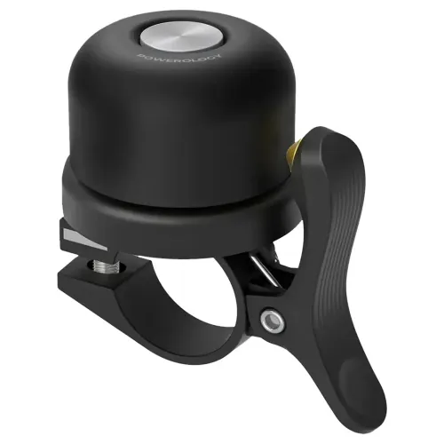 Powerology Bicycle & Scooter Bell With Airtag Mount - Black