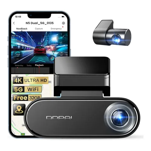 DDPAI N5 DUAL 4K + 1080P Dual-Channel Dashcam