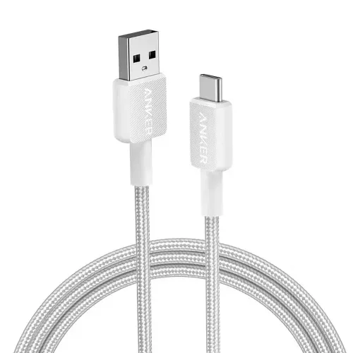 Anker 322 USB-A to USB-C Cable Braided (0.9m/3ft) -White