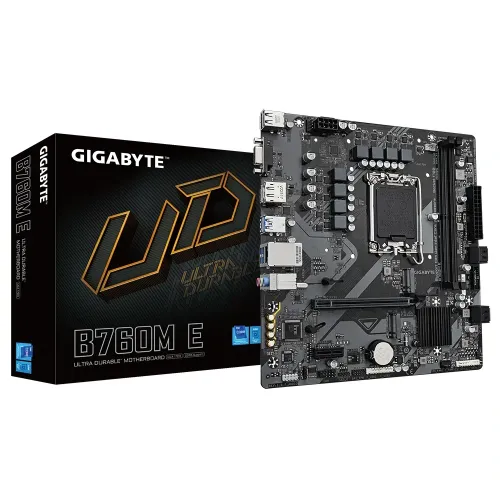 GIGABYTE B760M E DDR5 Micro ATX Motherboard - Black