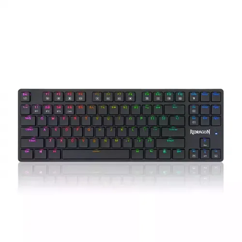 Redragon Anubis Tri Mode Rgb 87 Keys Mechanical Gaming Keyboard Black Brown Switch (K539rgb) (English)
