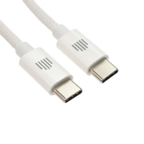 DVICED USB-C to USB-C cable Charging & Data transfer 1.250m - White