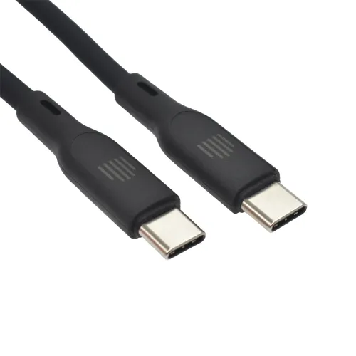 DVICED USB-C to USB-C cable Charging & Data transfer Silicone 1.25m - Black