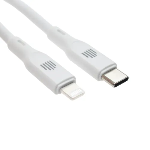 DVICED USB-C to lightning cable Charging & Data transfer Silicone 1.25m - White