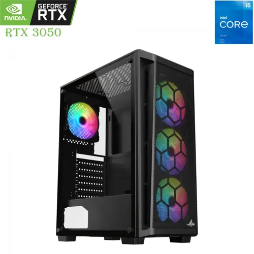GAMING PC SHARX – INTEL CORE I5 11TH GEN | RTX 3050 6GB | 1TB SSD | 16GB RAM Black