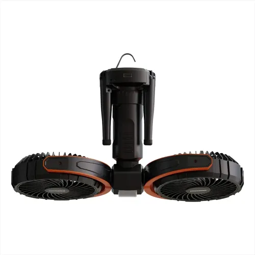 Porodo Lifestyle Dual-Head Oscillating Fan - Black