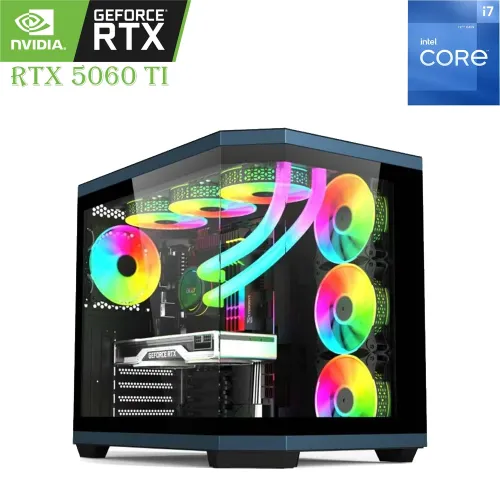 Gaming Pc – Intel Core I7 (12th Gen), Rtx 5060 Ti 8gb, 1tb Ssd, 16gb Ram – Black
