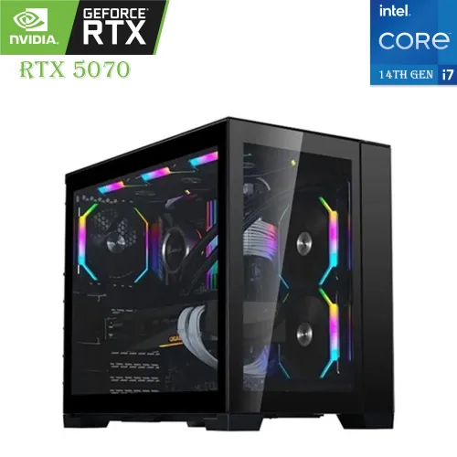 Gaming Pc Intel Core I7 14th Gen Rtx 5070 12gb, 1tb Ssd, 16gb Ram Black