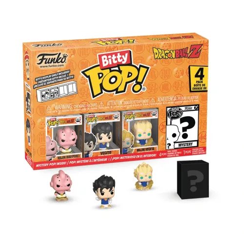 Funko Pop Bitty 4 Pack: Dbz- Majin Buu (Pure) / Vegito / Majin Vegeta / Mystery