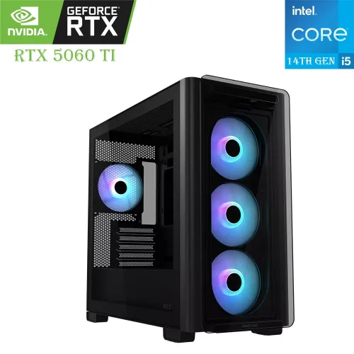 Gaming Pc Asus Intel Core I5-14th Gen Rtx 5060 Ti 8gb, 1tb Ssd, 16gb Ram Black