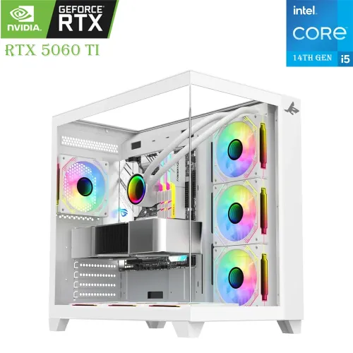 Gaming Pc Sharx Intel Core I5-14th Gen Rtx 5060ti 8gb, 1tb Ssd, 16gb Ram