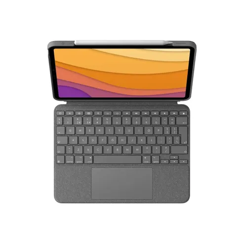 Logitech Combo Touch for iPAD Air 11-inch (M2) Oxford Grey, Arabic