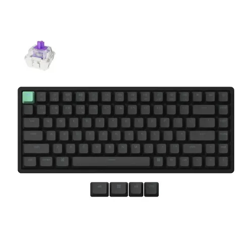Keychron K2 HE 75% Wireless RGB Mechanical Gaming Keyboard (Magnetic Switch) (Arabic layout) - Black