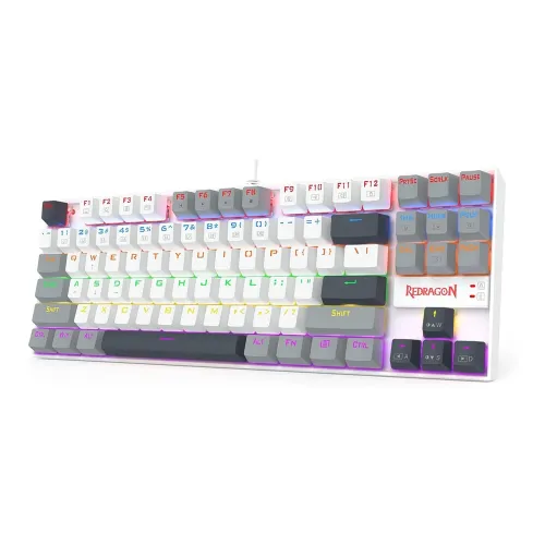 Redragon K552WGL KUMARA Mechanical Gaming Keyboard – Red Switches – Polar Monolith