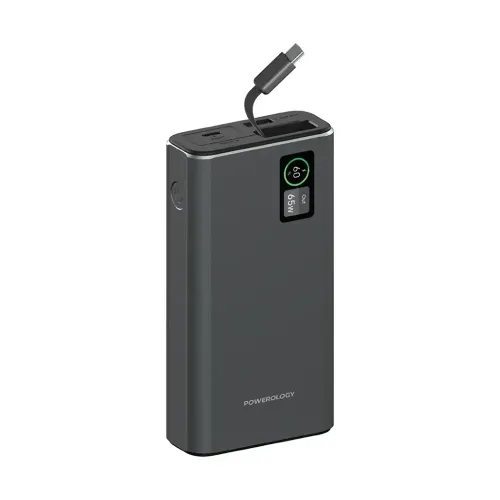 Powerology Aluminum 20000mAh Power Bank - Dark Gray
