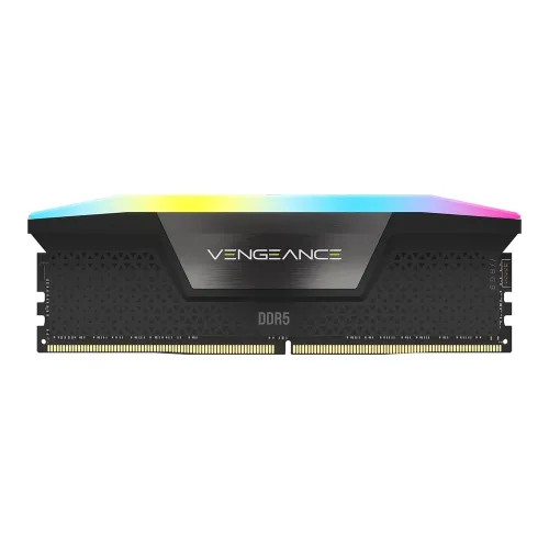 CORSAIR VENGEANCE RGB 16GB (1x16GB) DDR5 DRAM 5600MT/s CL40 Memory Kit — Black