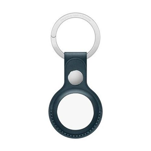 Apple AirTag Leather Key Ring - Baltic Blue