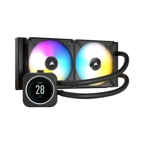 Corsair iCUE H100i ELITE LCD Display Liquid CPU Cooler - CW-9060061-WW