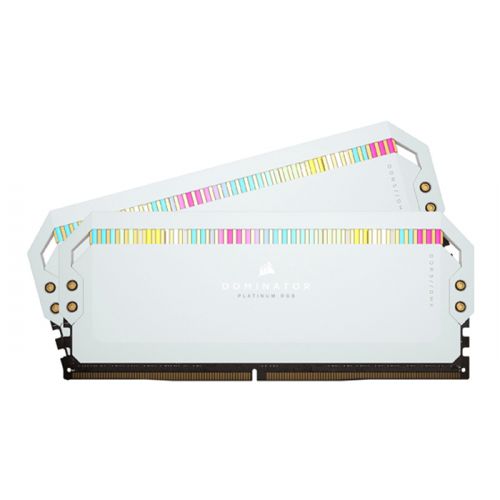 Corsair iCUE DOMINATOR PLATINUM RGB 32GB (2x16GB) DDR5 DRAM 5600MHz C36 Memory Kit - White