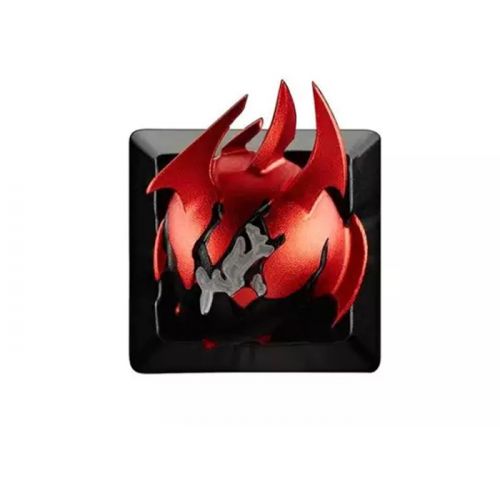 ZomoPlus Customized 3D HEART OF TARRASQUE Cherry MX Switches And Clones, DOTA2 Theme Metal Keycap With CNC Engraving (1u Size) For Mechanical Gaming Keyboard