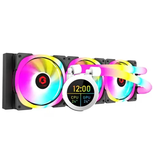 GAMEON - KRAKEN N360 LCD Display Liquid CPU Cooler 360mm With ARGB Tube - Black