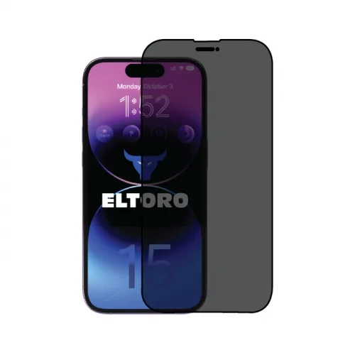 Eltoro Double Strong CF Screen Protector for iPhone 15 Plus - Privacy/Black