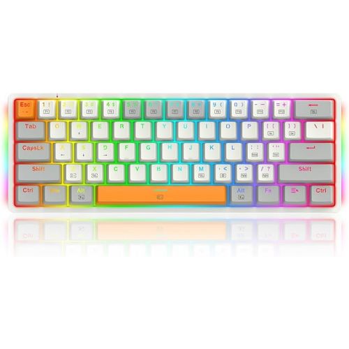 Redragon Akali Wired 60% Rgb Mechanical Gaming Keyboard with Red switch (English)