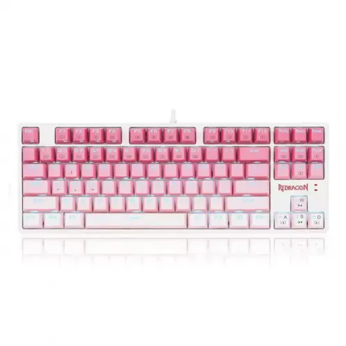 Redragon Cass Wired Mechanical Gaming Keyboard Dust-proof Brown - White (English)