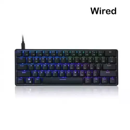 Skyloong Gk61 Wired Abs Black Mechanical Gaming Keyboard - Switches Brown (English)