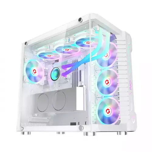 Gameon Emperor Arctic Iii Series Mid Tower Gaming Case - White